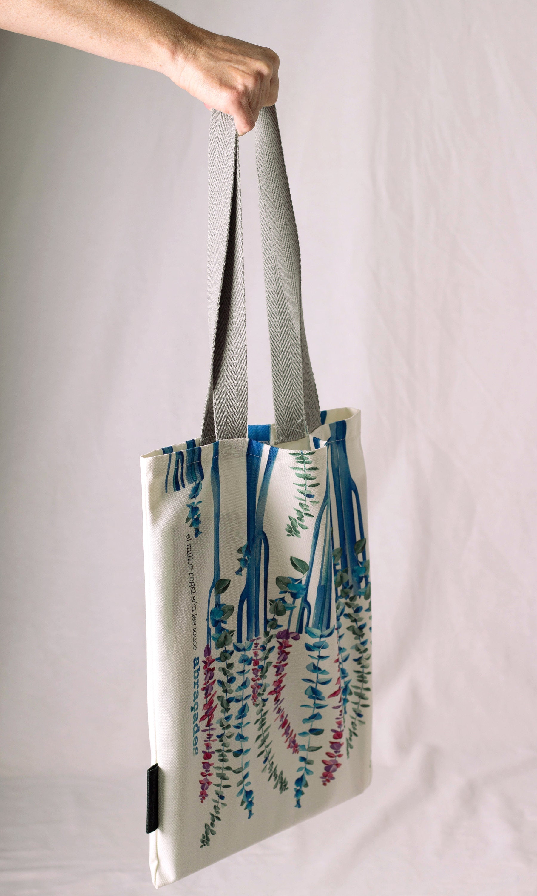 Tote Bag XL Bag With Long Handles Ecru Canvas With Original Etsy