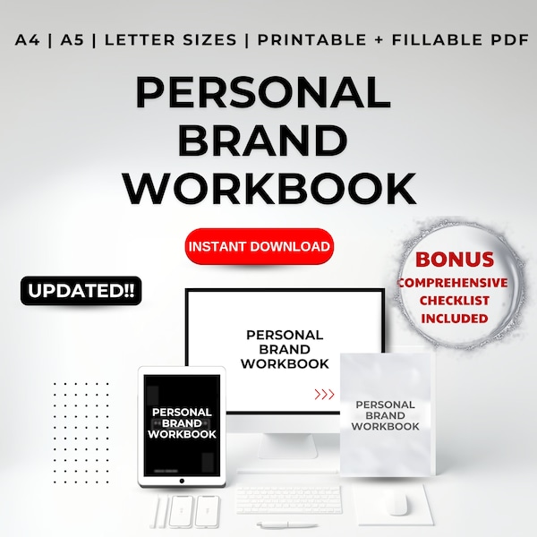 Personal Brand strategy | Brand Workbook Template For Visual Identity