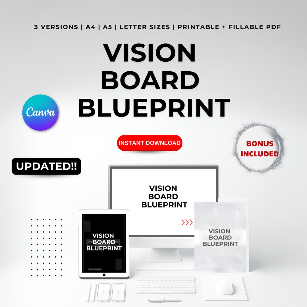 Modèle CANVA de tableau de visualisation numérique, modèle de tableau ...