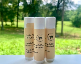 Farm Made talg lippenbalsem cadeauset | Vanille, goudsbloem en ongeparfumeerd | Volledig natuurlijke lipverzorging