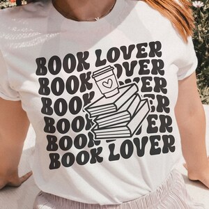 Book Lover Svg Cut File Cricut Png Sublimation Design, Book Stack Svg ...