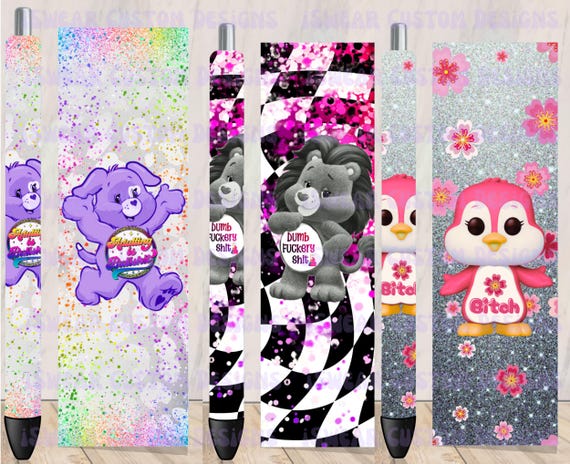 Swear Bear Cousins | Digital Download Pen Wraps | Bold, Sassy & Unapologetically Rude