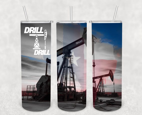 20 oz Oil field Sublimation Digital Download Wrap
