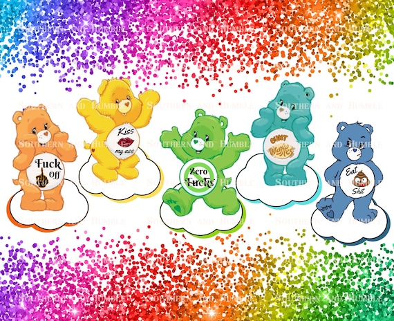 READY TO PRESS I Print I ship You Press 20oz Sublimation Tumbler Wrap Bold Sassy Hilariously Funny Swear Bears Wraps
