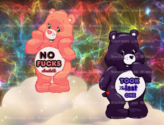 READY TO PRESS I Print I ship You Press 20oz Sublimation Tumbler Wrap Bold Sassy Hilariously Funny Swear Bears Wraps