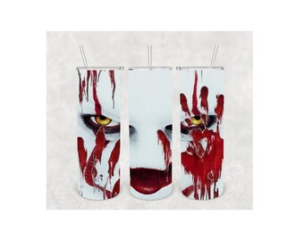 Creepy Clown 20oz Tumbler Wrap