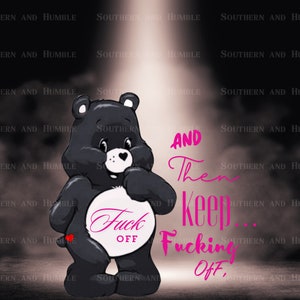 Swear Bear 20oz Tumbler Wrap