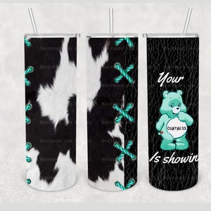 Swear bear 20oz Skinny Tumbler Wrap
