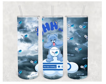 Swear Bear Skinny 20 Unzen Tumbler Wrap