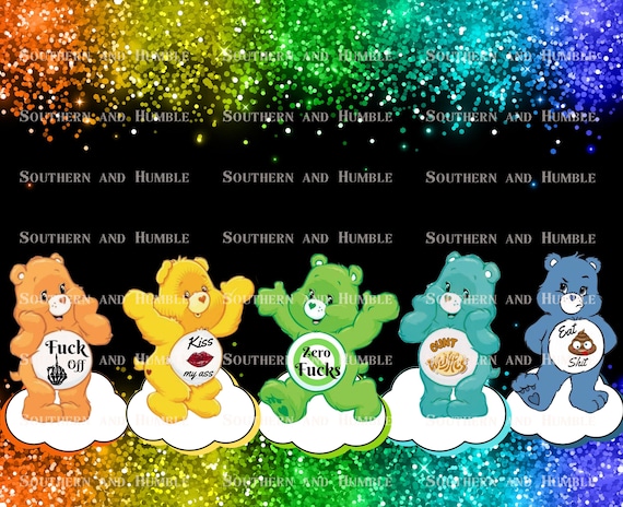 READY TO PRESS I Print I ship You Press 20oz Sublimation Tumbler Wrap Bold Sassy Hilariously Funny Swear Bears Wraps