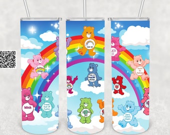 Swear Bears 20oz Tumbler Wrap: Sarcastic Funny Design (Digital Download)