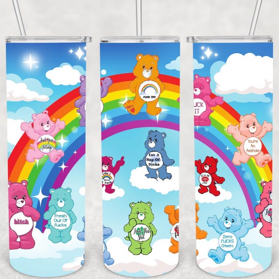 20oz Sublimation Tumbler Wrap Swear Bears they are funny, bold, sarcastic sure to put a smile on your face.