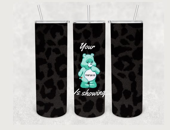 20oz Sublimation Tumbler Swear Bears sassy bold and down right hilarious. Makes a great gift guaranteed to keep them laughing.