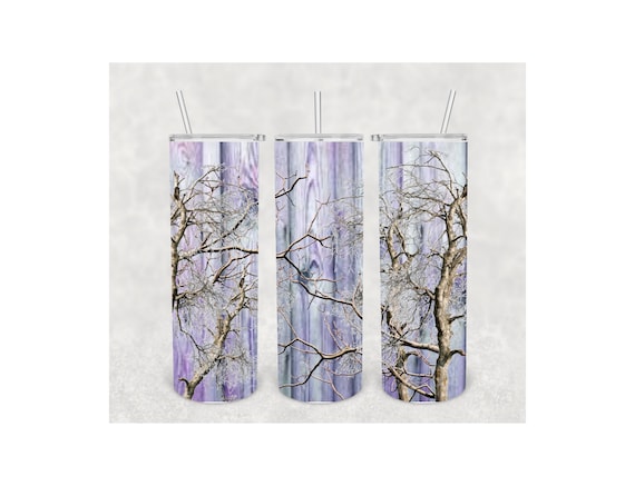 5 Dark Purple and Light Purple Rustic Realistic Camouflaged 20oz Straight Skinny Tumbler Wraps Digital Downloads