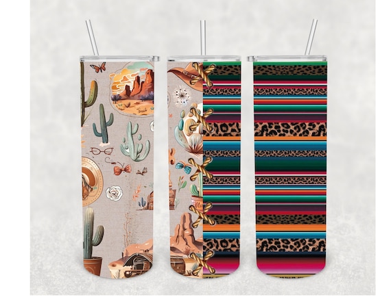 Serape Western 20oz Sublimation Tumbler Wrap