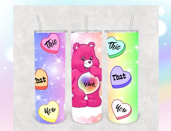 20oz Sublimation Tumbler Swear Bears sassy bold and down right hilarious. Makes a great gift guaranteed to keep them laughing.