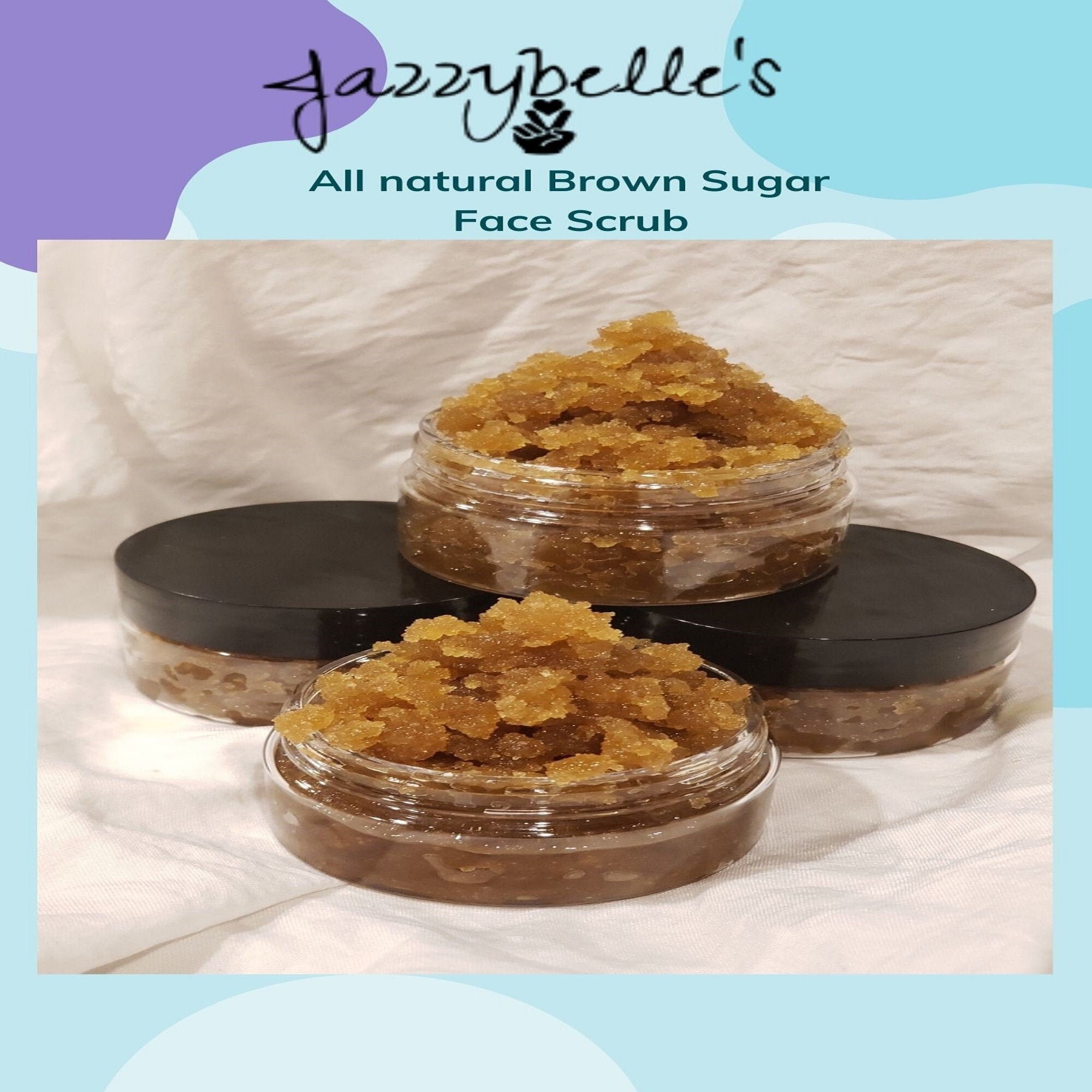 Allnatural Brown Sugar Honey Face Scrub Facials Gentle Etsy