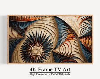 Arte astratta per Samsung Frame TV, digitale contemporaneo, decorazioni per la casa istantanee