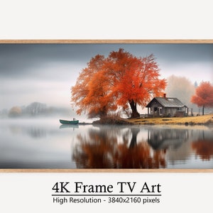 Autumn Samsung Frame TV Art, Fall Landscape Art, Instant Nature Art