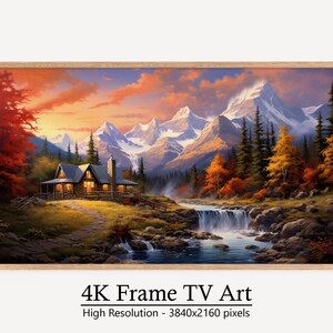 Enchanting Fall Samsung Frame TV Art, Digital Autumn Scene Art, Instant Nature Art