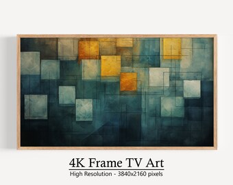 Samsung Frame TV 向け抽象アート、現代デジタル、即時ダウンロード