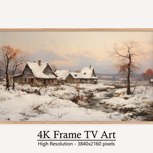 Winter Frame TV Art, Middle of Winter Art for Samsung Frame TV, Instant Download Art