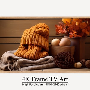 Fall Season Decor, Frame TV Art, Digital Scene, Instant TV Art