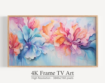 Arte astratta Samsung Frame TV, download digitale istantaneo, grande moderno