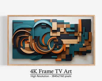 Samsung Frame TV Arte astratta, digitale, moderno Download istantaneo