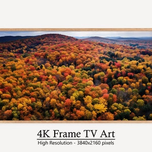 Autumn Landscape Samsung Frame TV Art, Fall Digital Art, Instant Nature Artwork