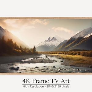 Samsung Frame TV Art Autumn Landscape, Mountain Scene Fall TV Frame Art Digital Download, Modern Nature TV Art, Instant Download Digital Art