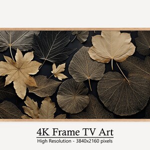 Fall Leaves Samsung Frame TV Art, Digital Autumn Download, Instant Nature Decor