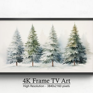 Subtle Winter Patterns, Digital Art for Samsung Frame, TV Cold Display ...