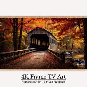 Awe-Inspiring Fall Samsung Frame TV Art, Digital Autumn Landscape Art, Instant Nature Art