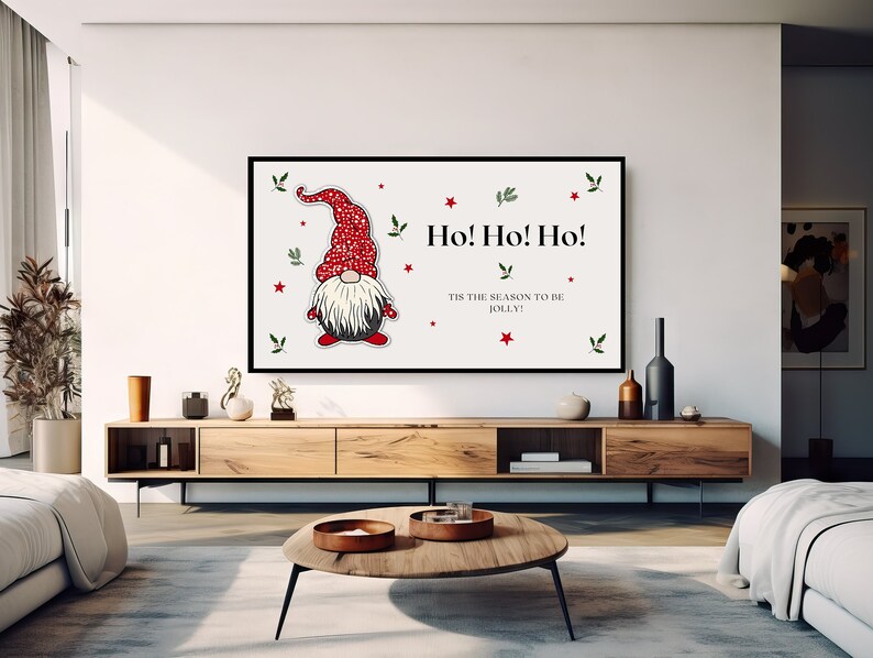 Festive Fun Frame TV Sign Art, Instant Digital Download, Christmas Ho ...