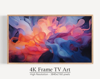 Samsung Frame TV 向け抽象アート、即時ダウンロード、モダン デジタル アート