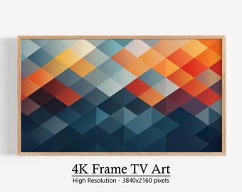 Cornice TV Arte astratta, Arte astratta moderna contemporanea, Opera d'arte istantanea