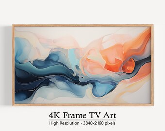 Grafica Samsung Frame TV, download digitale astratto, moderno minimalista