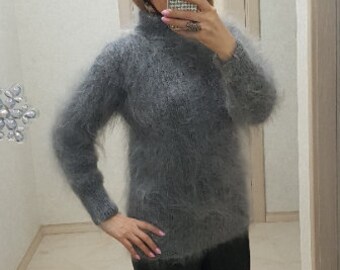 fluffy mohair jumper