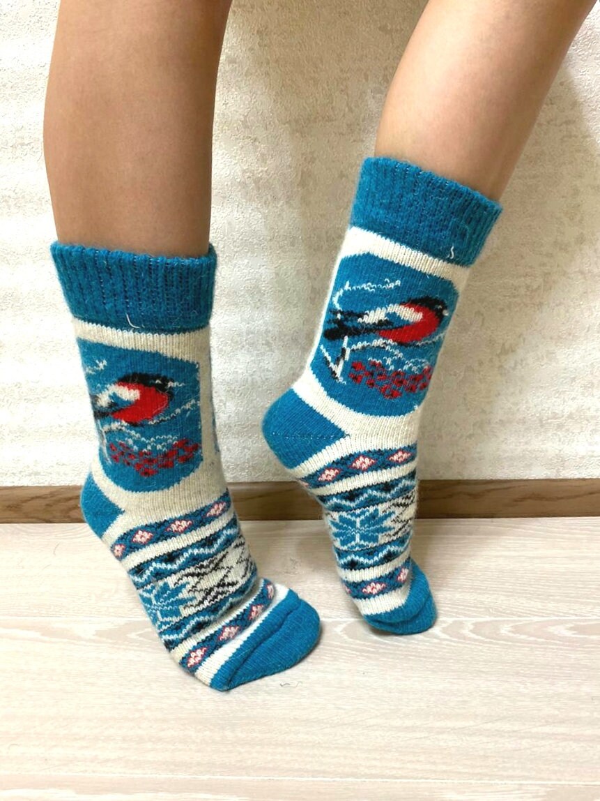 Nordic 100 organic socks Wool winter socks women Etsy