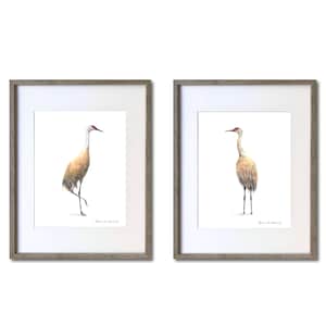 Sandhill Crane Watercolor Print Set