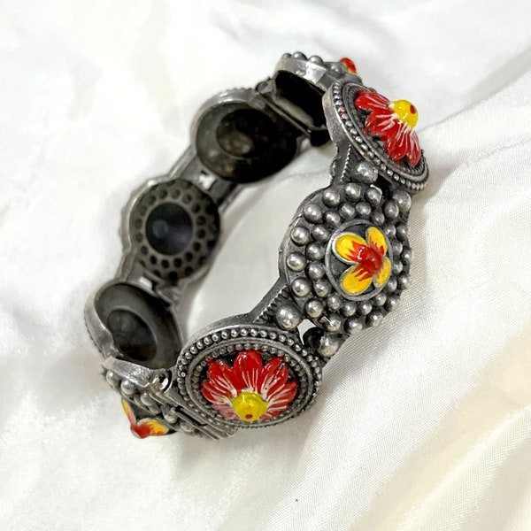 Hand Painted Bangle Bracelet,Oxidized  Enamel kada, Traditional Antique Kada, Ethnic Women Bangle, Handmade Bridesmaid Bangles Jewelry