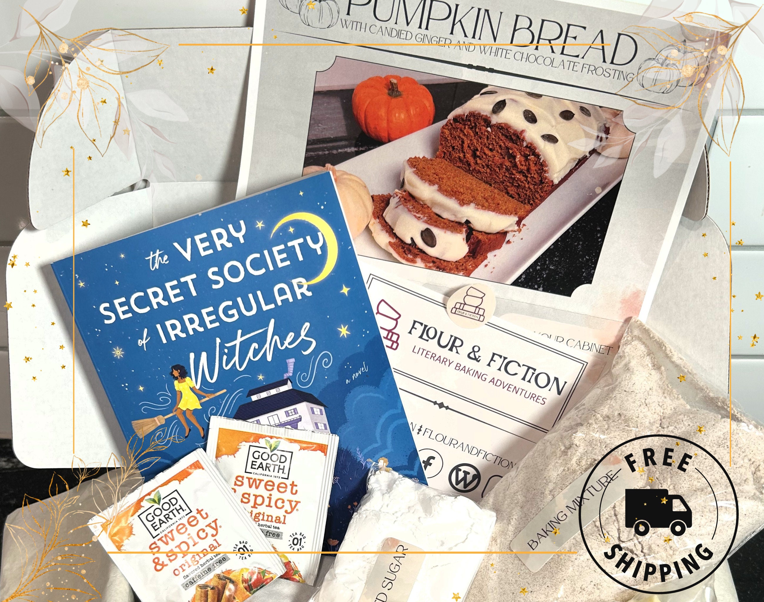 Deluxe DIY Pumpkin Bread Baking Kit With Book and Tea for Adults/teens Fall Gift Box Etsy
