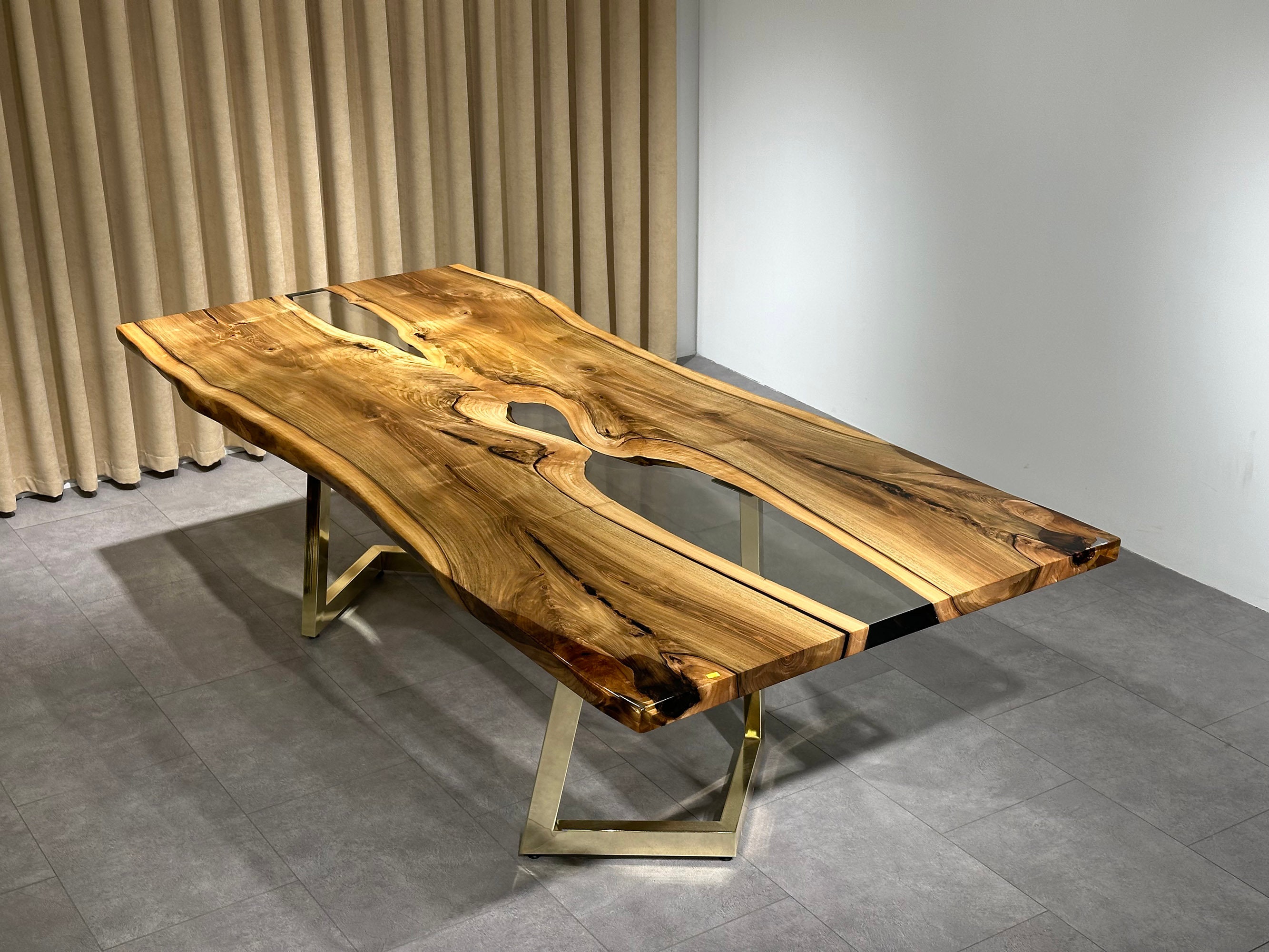 Walnut Epoxy Table, Epoxy Resin Table, Epoxy River Table, Table Top Epoxy,  Resin Table Top, Wood Resin Table, Resin Dining Table, Live Edge 