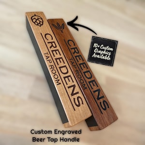 Personalized Beer Tap Handle: Engraved Chalkboard Kegerator Bar Accessory