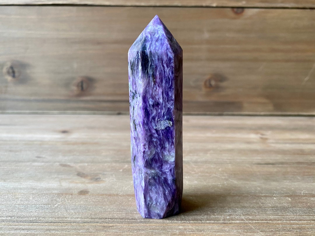 RARE Charoite Tower Charoite Crystal From Russia Purple - Etsy