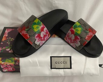 gucci bloom inspired sliders