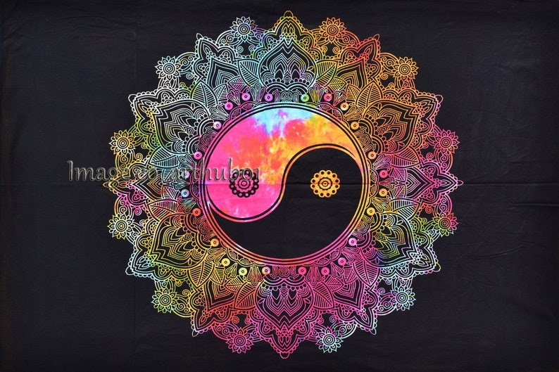 Indian Mandala Wall Hanging Handmade Poster Cotton Small Tapestry Home Decor Poster 42 X 30 Inch Traditional Decor Art Small