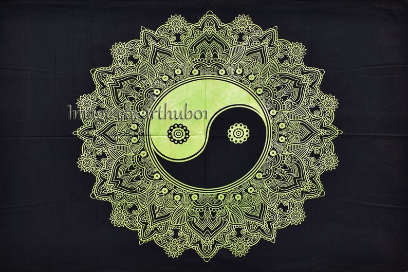 Indian Mandala Wall Hanging Handmade Poster Cotton Small Tapestry Home Decor Poster 42 X 30 Inch Traditional Decor Art Small