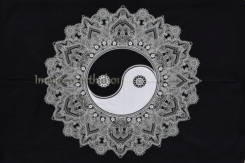 Indian Mandala Wall Hanging Handmade Poster Cotton Small Tapestry Home Decor Poster 42 X 30 Inch Traditional Decor Art Small
